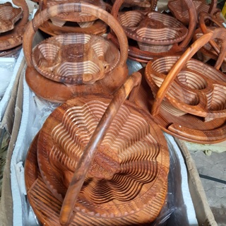 GIỎ GỖ ĐỰNG BÁNH KẸO, HOA QUẢ (được chọn mẫu)