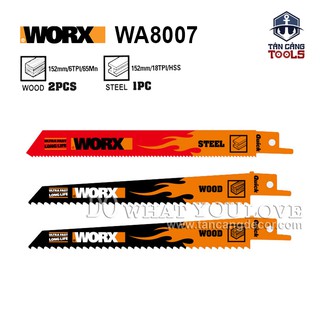 COMBO 3 LƯỠI CƯA KIẾM WORX WA8007