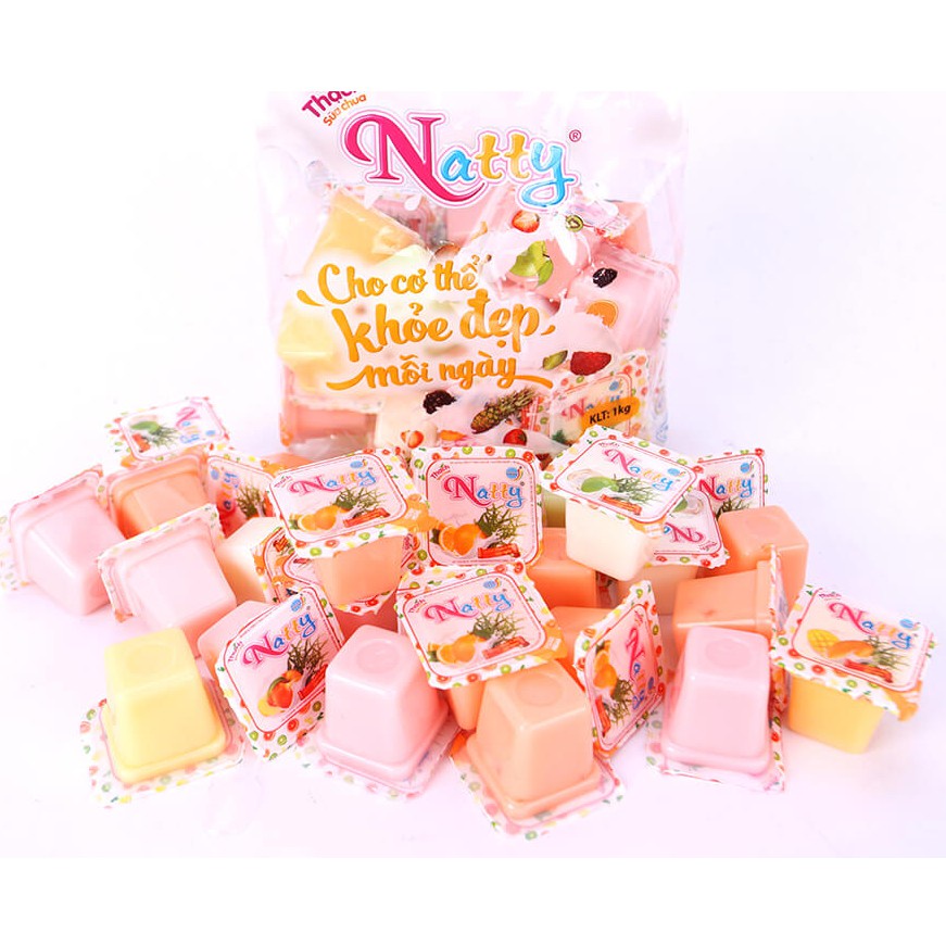 Thạch hộp sữa chua Long Hải Natty 972g