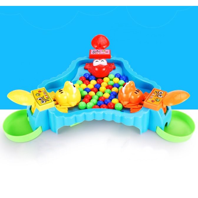 Đồ chơi Ếch Ăn Kẹo Ngọt ( 3 người chơi ), Bộ đồ chơi Ếch Gắp Bi vui nhộn - LICLAC