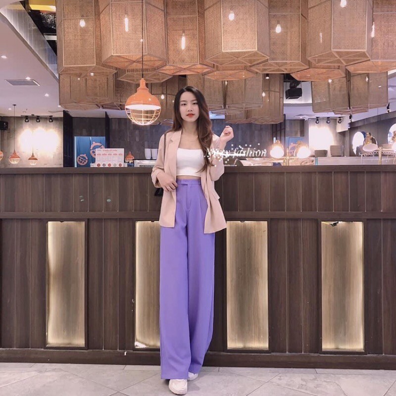 Quần Ống Suông , ống rộng nữ dáng dài , cạp cao vải đẹp loại 1 | BigBuy360 - bigbuy360.vn