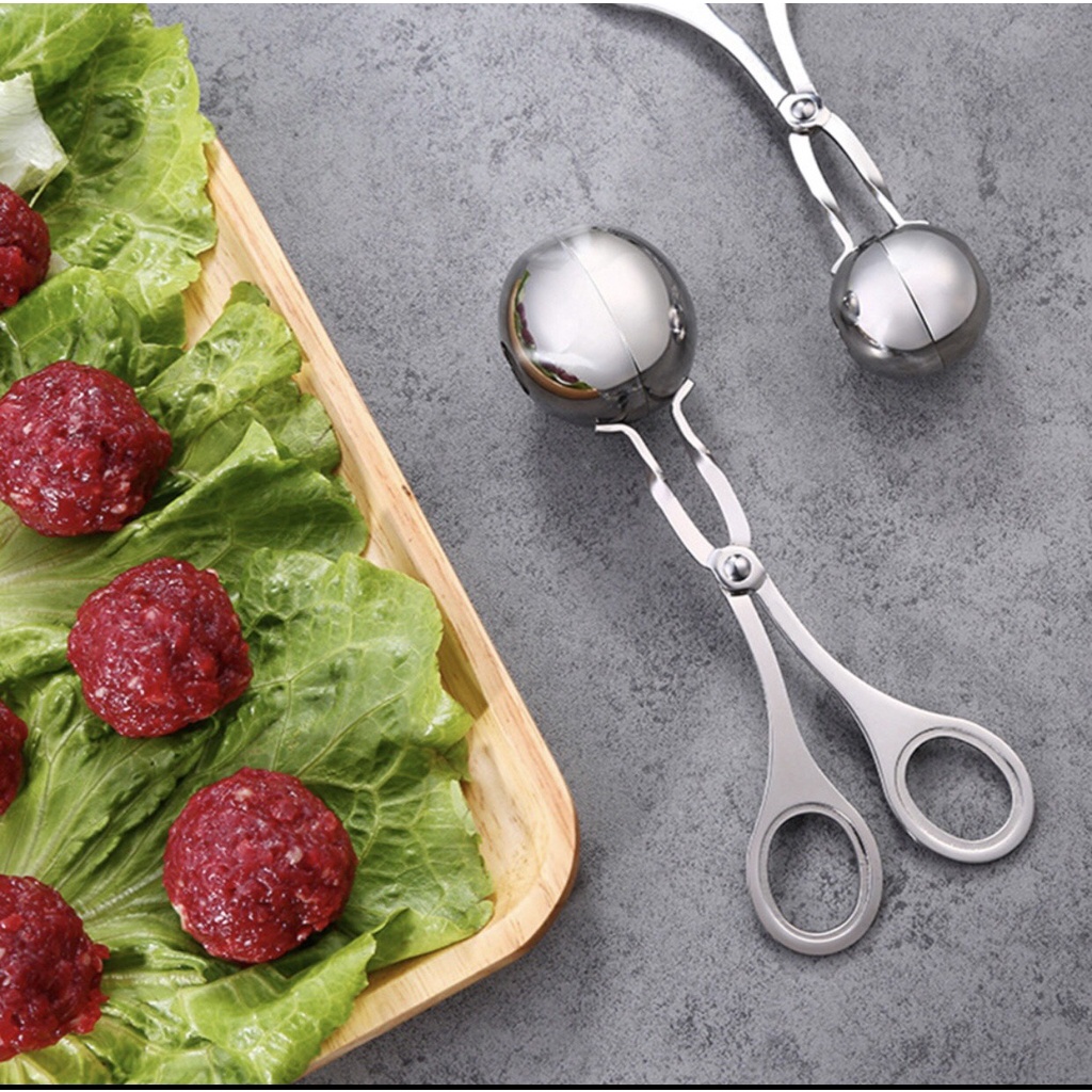 Dụng Cụ Làm Thịt Viên, Cá Viên Chất Liệu Inox 304 Kích Thước 3.5cm Dài 16cm