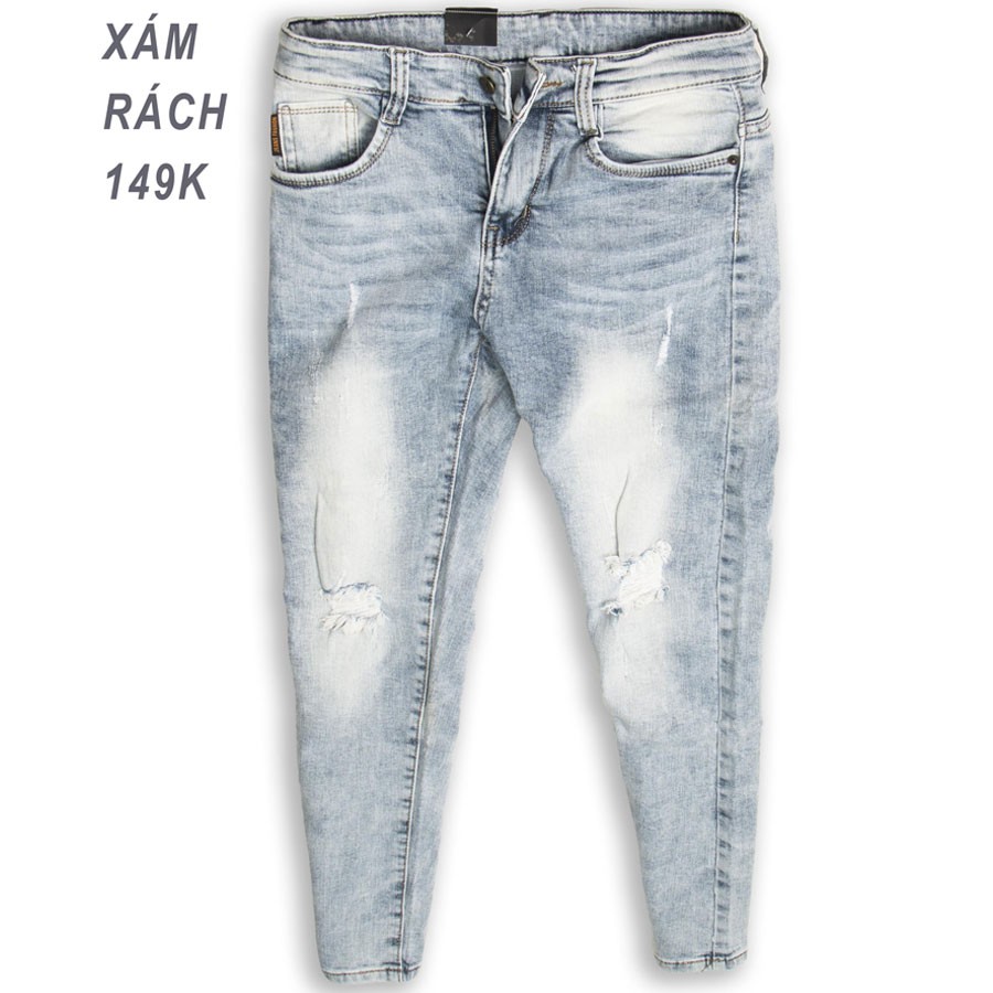 QUẦN JEAN NAM DÁNG SKINNY, QUẦN BÒ NAM, QUẦN JEAN DÀI NAM BỀN MÀU - QJ435.180