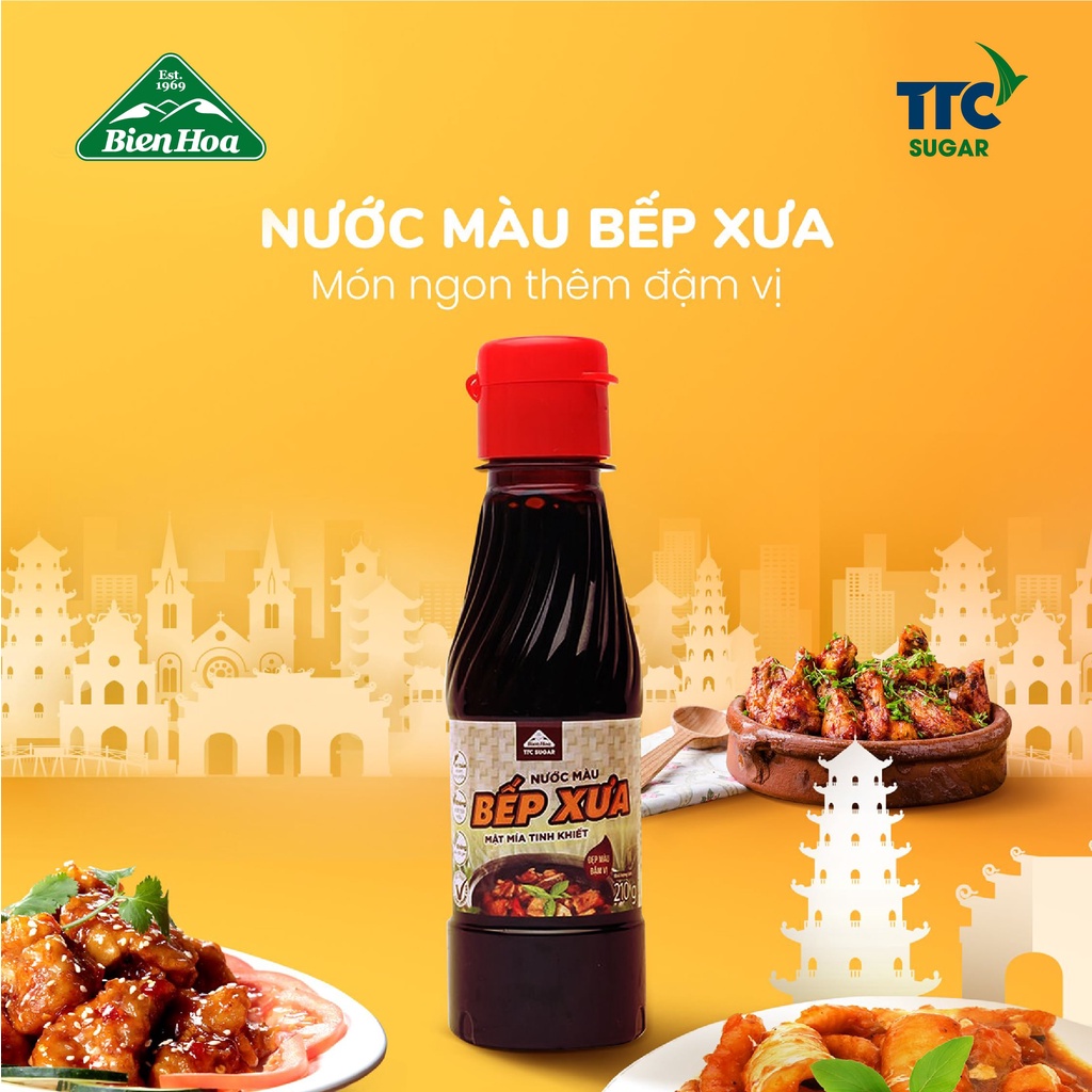 Combo 2 Nước màu Bếp Xưa 210g/Chai