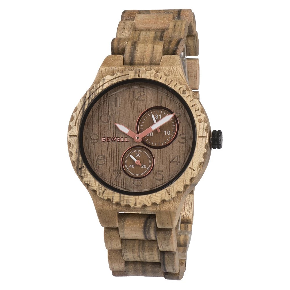 Đồng hồ chất lượng cao handmade, Đồng hồ đeo tay bằng gỗ nam mã W154A