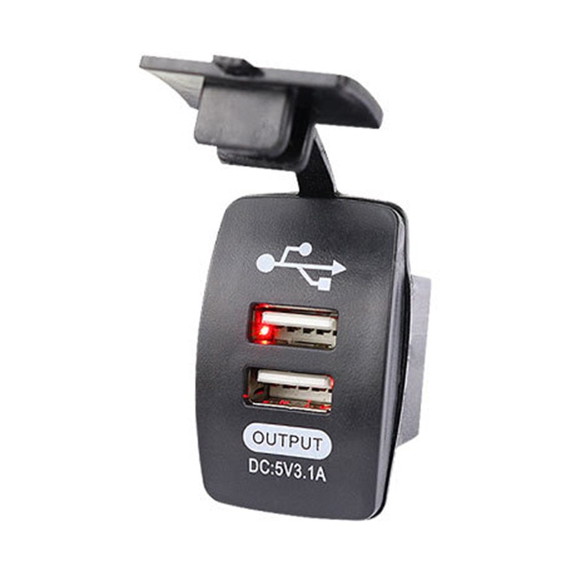 Ổ Cắm Sạc Hai Cổng USB 5V 3.1A Cho Xe Hơi SUV