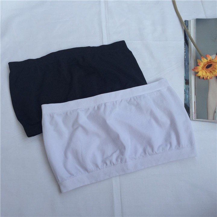 Áo Hai Dây Ngắn Không Dây Màu Trơn Chống Chói Ngực Dễ Phối Đồ Đơn Giản Pop Mới | BigBuy360 - bigbuy360.vn