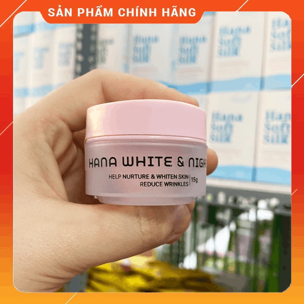 [Chính hãng] Kem face Hanayuki dưỡng trắng da ban đêm Hana White &amp; Night Mini - 8936205370049