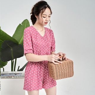 Bộ Jumpsuit chấm bi nhiều màu