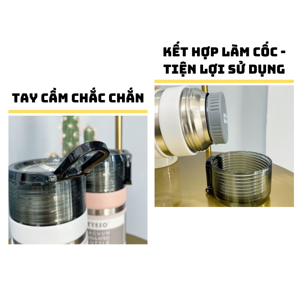 Bình Giữ Nhiệt Inox 304 Có Nắp Đựng Nước Cao Cấp 710ml