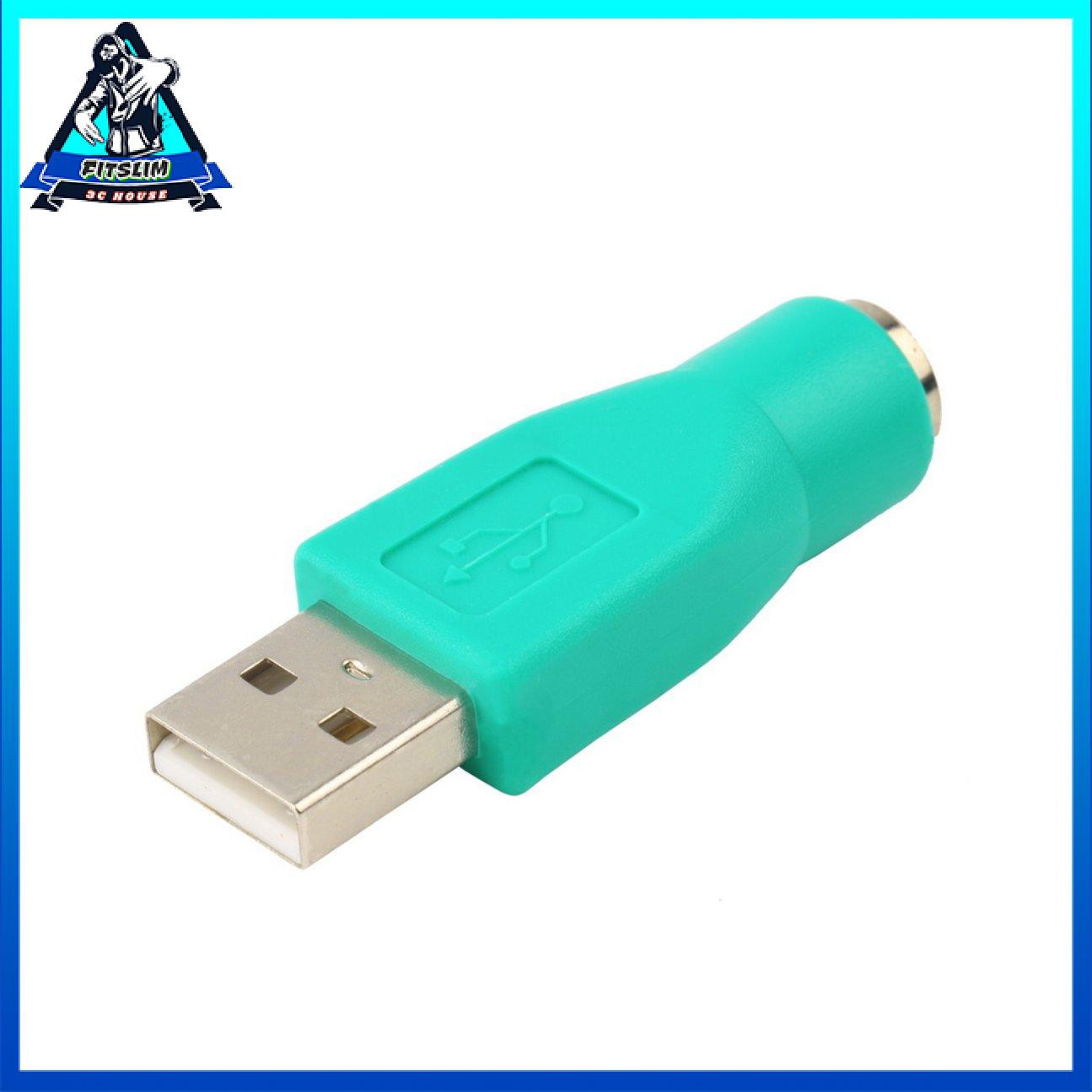 Bộ chuyển đổi USB Male sang PS2 Female cho Máy tính Bàn phím Máy tính Chuột máy tính tiện dụng