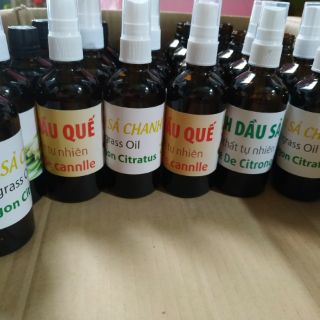 Tinh dầu quế xịt phòng chai 100ml - chai thủy tinh