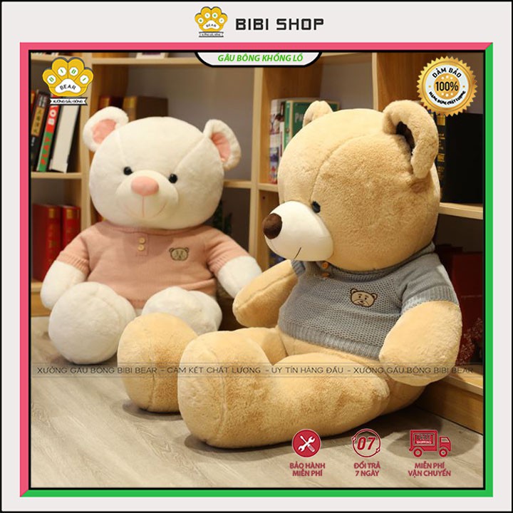 [Siêu Hot] Gấu bông teddy áo len, thú bông to siêu đẹp, thú nhồi bông siêu to khổng lồ