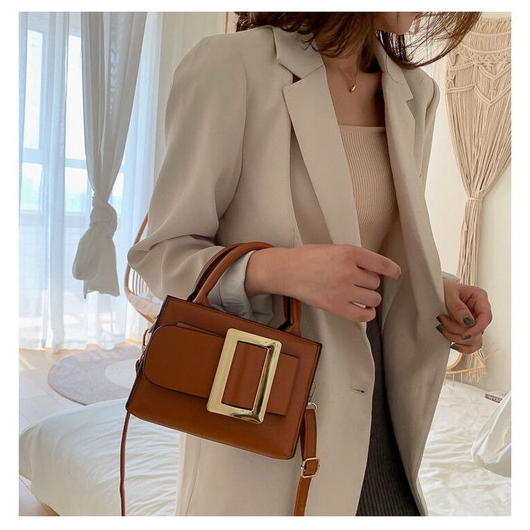 Túi đeo vai IELGY cỡ vuông nhỏ phong cách Hàn Quốc thời trang cho nữ