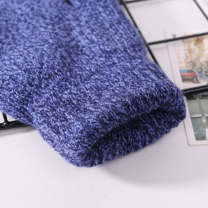 Găng Tay Trượt Tuyết Mùa Đông Hai Lớp Lót Nhiệt Cảm Ứng Cho Nam Nữ