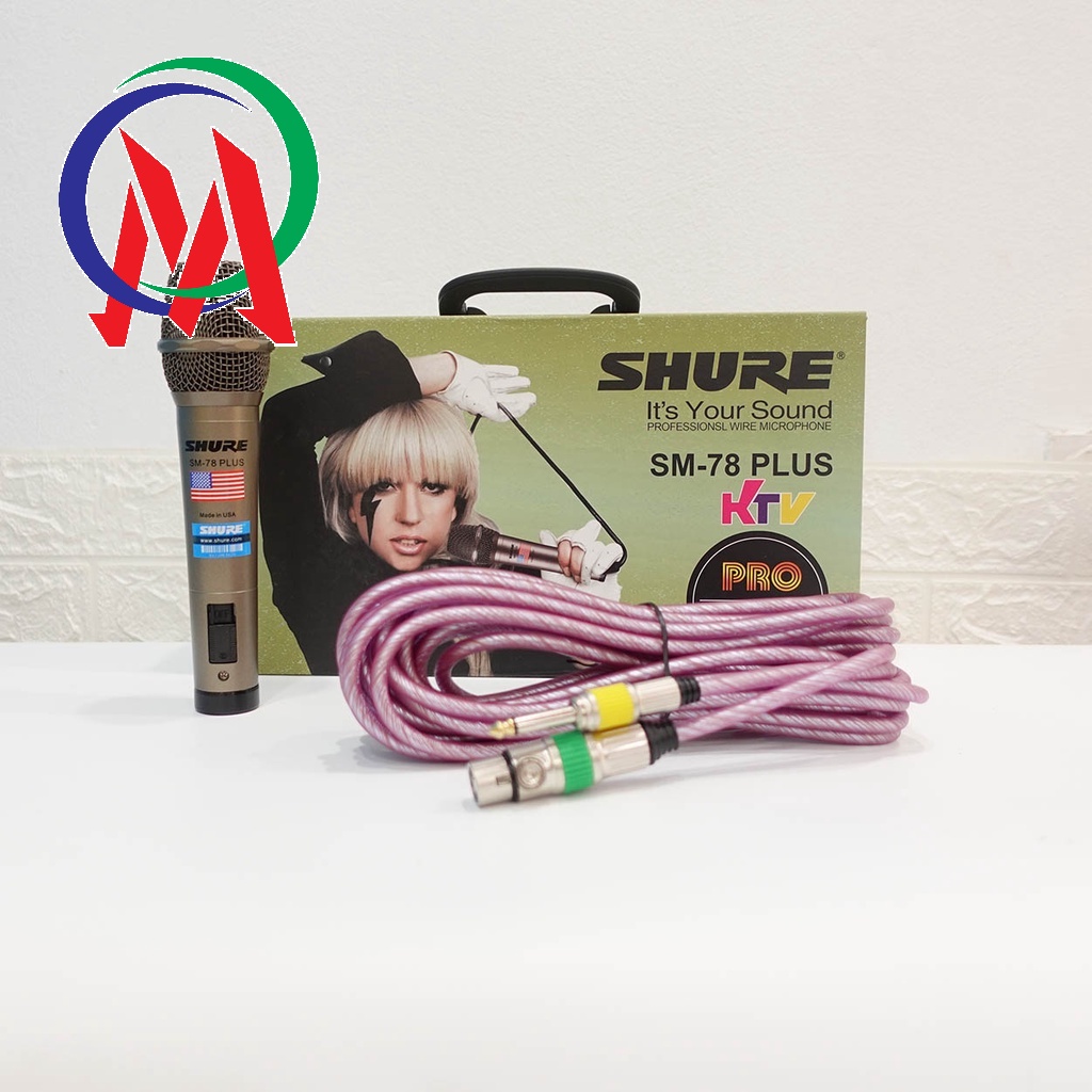 Micro Karaoke Có Dây Shure SM-78 Plus