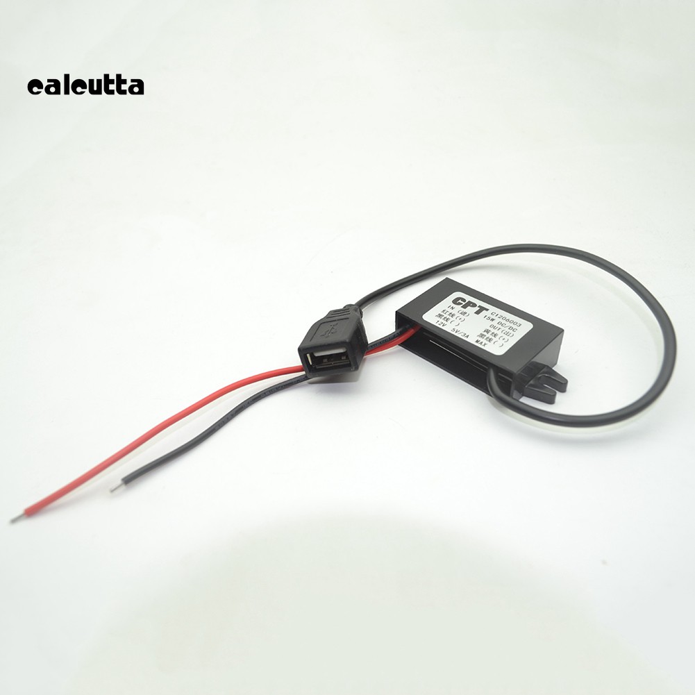 Cáp sạc chuyển đổi USB đơn / kép 12V sang 5V 3A Max cho xe ô tô