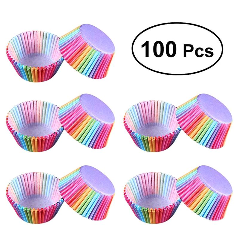 Set 100 Vỏ Giấy Đựng Bánh Cupcake / Socola Trang Trí Tiệc Sinh Nhật / Đám Cưới Diy