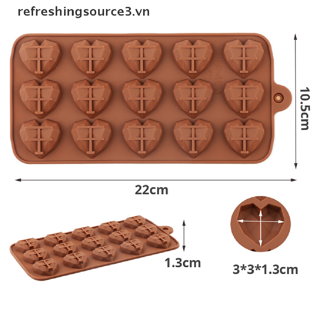 Khuôn silicone Hình Trái Tim Mini Xinh Xắn