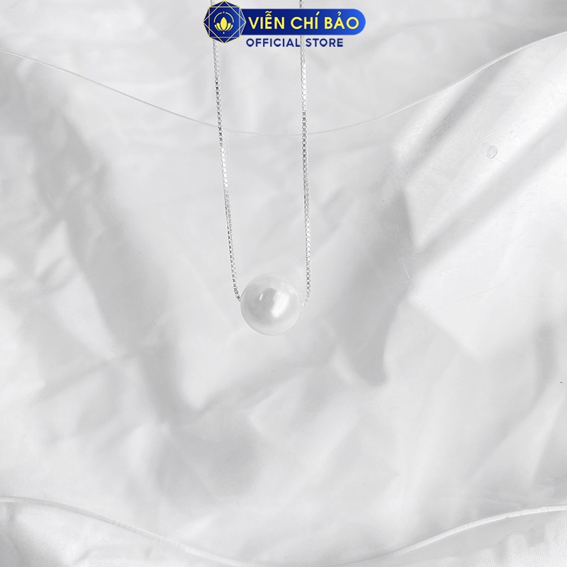 Dây chuyền bạc nữ Hạt châu bạc 925 thời trang phụ kiện trang sức nữ Viễn Chí Bảo D400247X