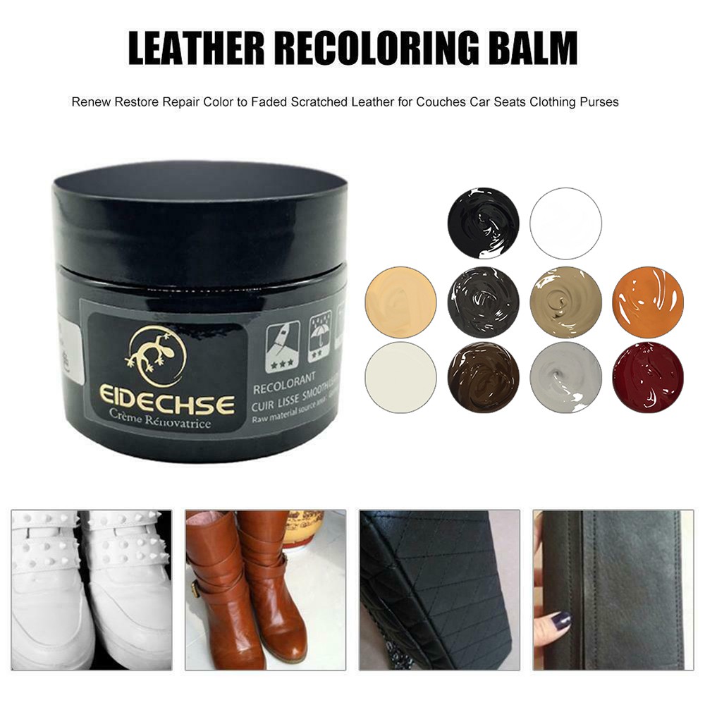 EPOCH Restoration Leather Caring Holes Leather Restoration Restore Cream Seat Scratch Couch Not Fade Shoe Cleaner Cracks Repair/Multicolor