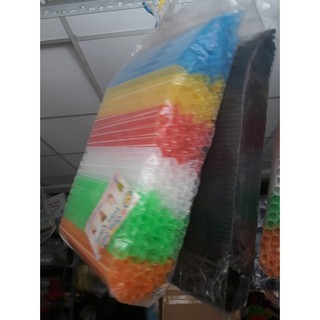 100gr Ống hút trân châu phi 12, phi 8, phi 6  đen, trong suốt- drinking straws