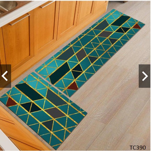 Thảm bếp 3D kích thước 40x60cm và 40x120cm, thảm bếp nỉ mặt đế chống trượt