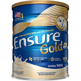 Sữa bột Ensure gold HMB 850g (Tốt cho người lớn tuổi )