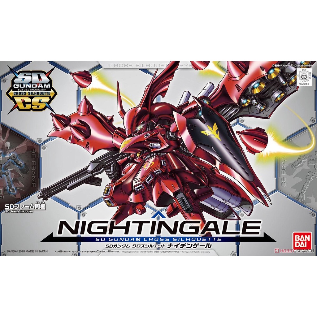 Mô hình lắp ghép SD Gundam Cross Silhouette Nightingale Bandai