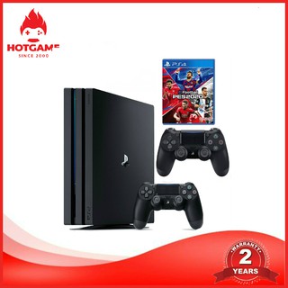 Combo Máy PS4 PRO 1T cuh 7218 kèm 2 tay và đĩa PES 20