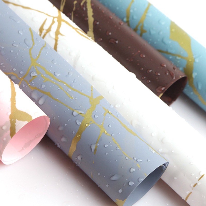 20 tờ mika mờ vân đá gói hoa siêu sang