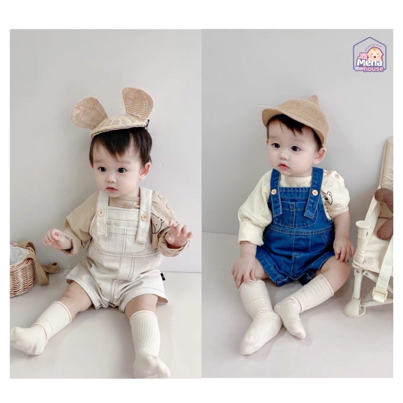 Set Áo Yếm Demin Cho Bé [ CÓ BÁN LẺ ]