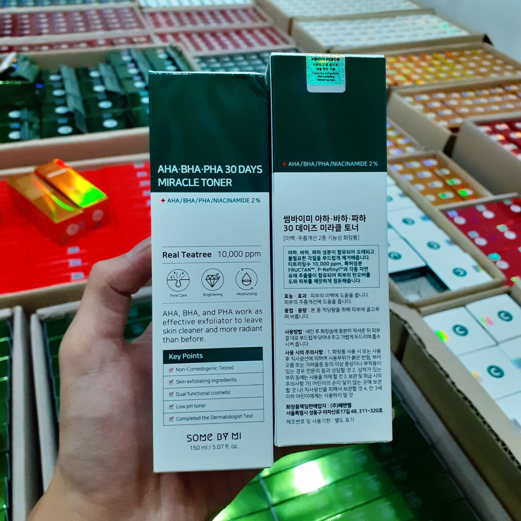 (Hàng Chính Hãng) Nước Hoa Hồng AHA/BHA/PHA 30 DAYS MIRACLE TONER 150ml