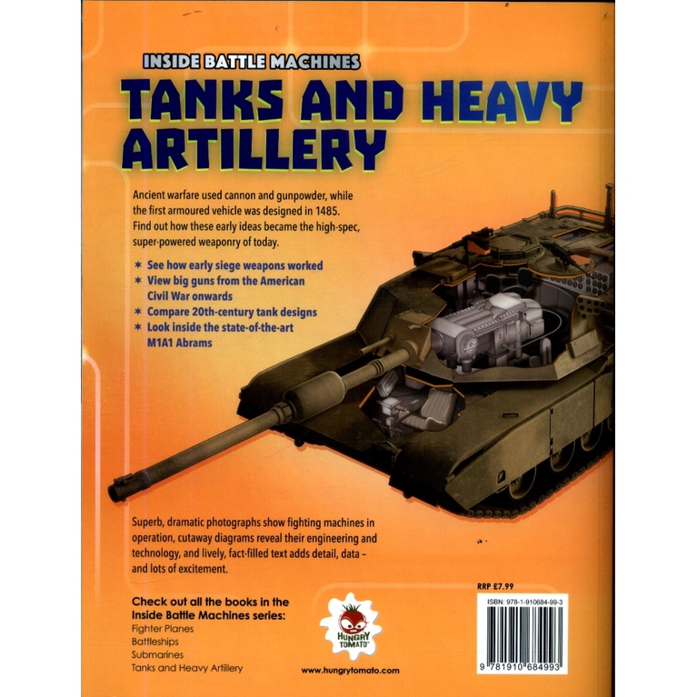 Sách thiếu nhi tiếng Anh - Inside Batlle Machines: Tanks And Heavy Artillery