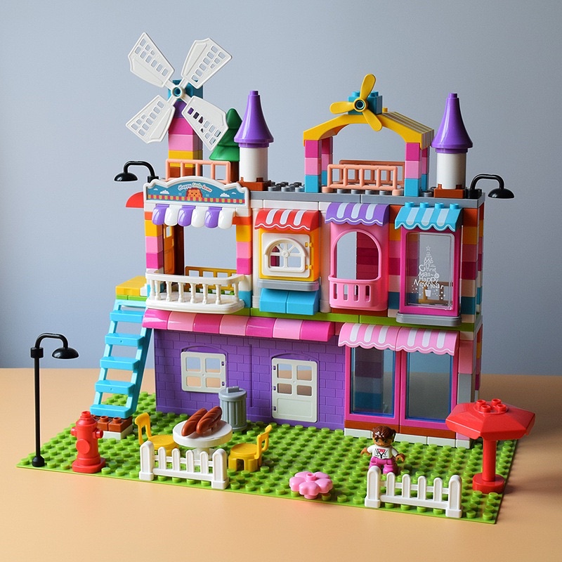 Lego lâu đài 216 chi tiết duplo - hãng Feelo