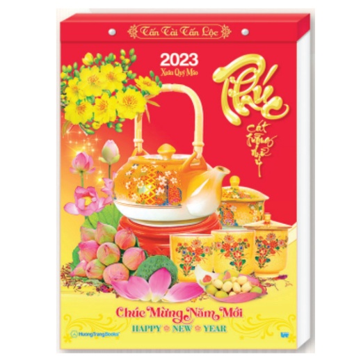 Lịch Bloc Đại Đặc Biệt Màng Co 2023 (17 x 24 cm) - Tài Lộc Cát Tường - H14, H15