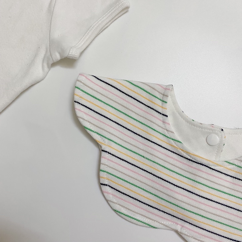 Yếm cổ cho bé trai gái ăn dặm có cúc bấm từ sơ sinh đến 36M+