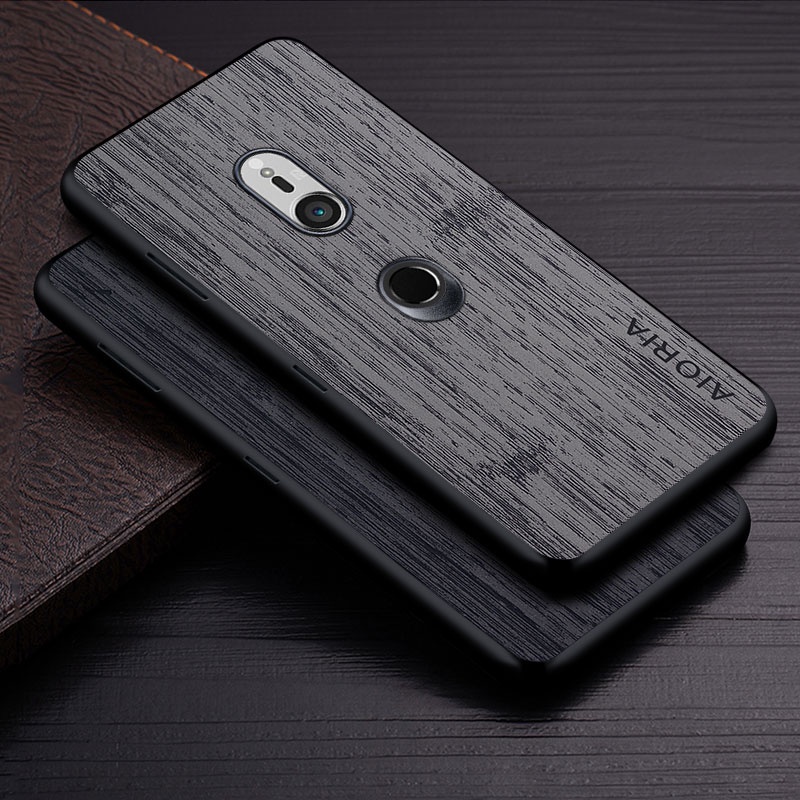 Ốp Lưng Cho Sony Xperia XZ3 funda Gỗ Tre Họa Tiết Da Vỏ Điện Thoại Sang Trọng coque Cho Sony Xperia 