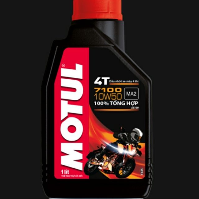 Nhớt MOTUL 7100 4T 10W-50 - dành riêng cho xe số các loại.