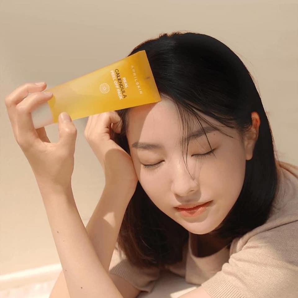 Mặt Nạ Lột Thanh Lọc Làm Sáng Da Aprilskin Real Calendula Peel Off Pack 100g