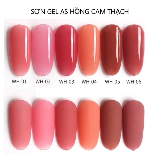 Sơn Gel AS Mã WH thạch chai đen 15ml chính hãng