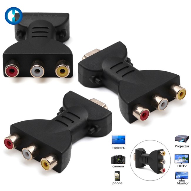 Bộ Chuyển Đổi Tín Hiệu Âm Thanh Mạ Vàng Từ Hdmi Sang 3 Rgb / Rca