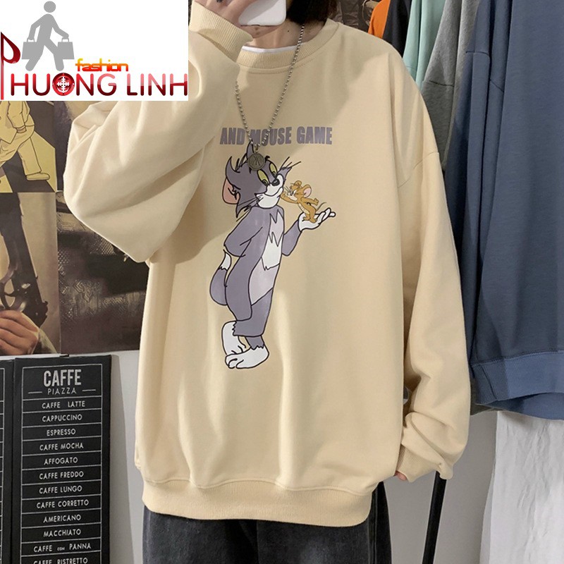 Áo thun dài tay unisex nam nữ | Áo thun dài tay chú mèo Tom - 270920201209 | BigBuy360 - bigbuy360.vn