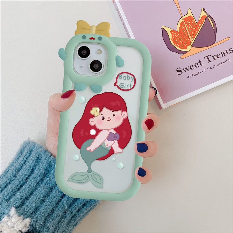 Ốp lưng iphone nơ camera hình vuông princess baby 6splus/7/7plus/8/8plus/x/xs/11/12/13/pro/max/plus/promax-Awifi B5-13