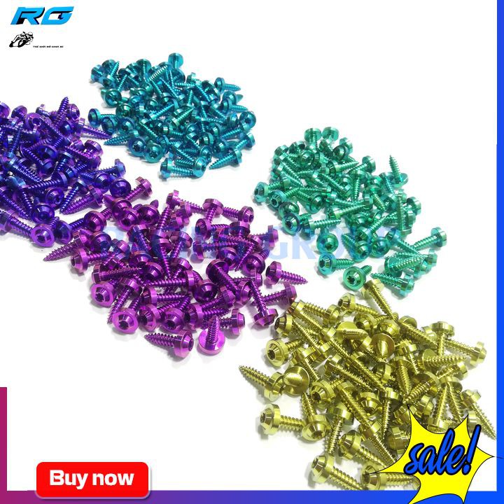 Ốc gr5 5li18 răng xoắn gắn một số vị trí tương thích trên xe máy ( giá 1 con )