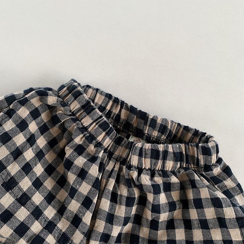 Quần bí caro phong cách Vintage cho bé