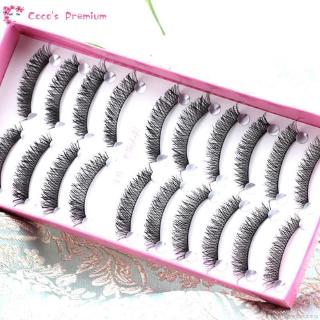 Coco Bộ 10 cặp lông mi giả 3D trang điểm rự nhiên