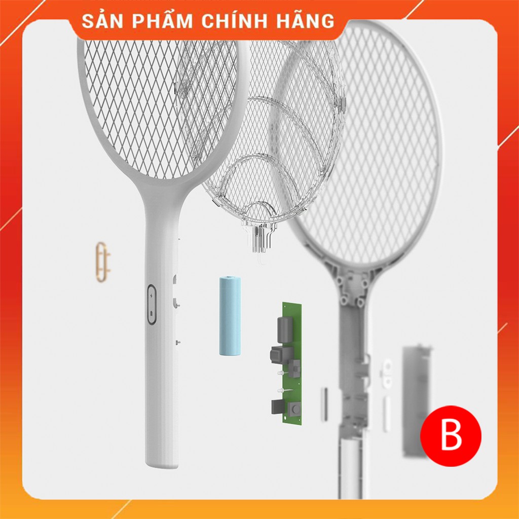 Vợt bắt muỗi  Xiaomi Qualitell dung lượng pin 1200mAh ZS9001 cầm tay và treo tường(bảo hành chính hãng 1 tháng)