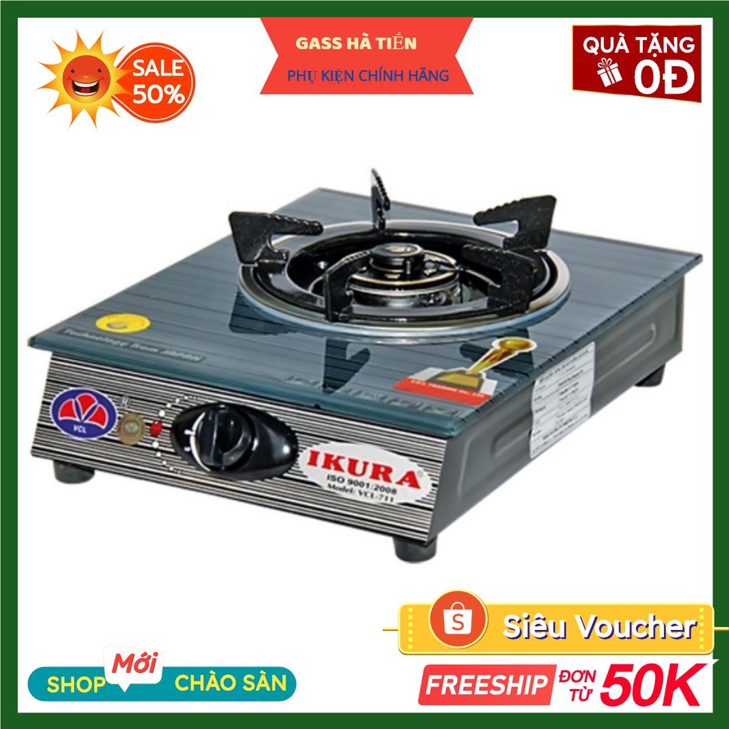 Bếp đơn- IKURA:IV-711- Bếp kính đơn-Bếp gas đơn