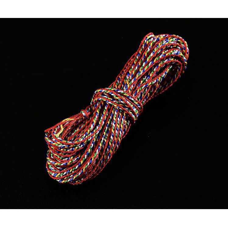 Chỉ ngũ sắc viền đỏ (cuộn 90m)